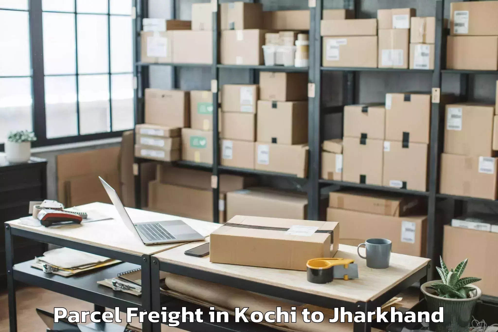 Easy Kochi to Jharkhand Raksha Shakti Univer Parcel Freight Booking